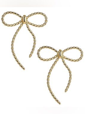Lisi Lerch Tory Gold Rope Bow Earrings